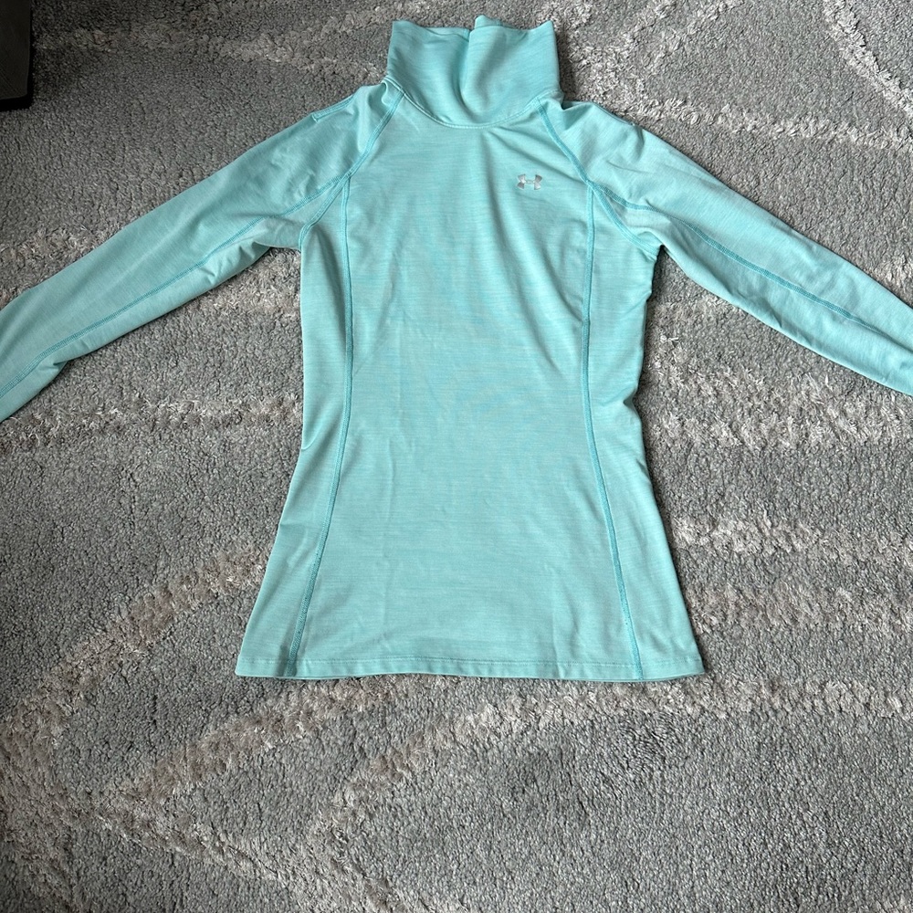 Under armour  Light Blue Long Sleeve Turtleneck Top